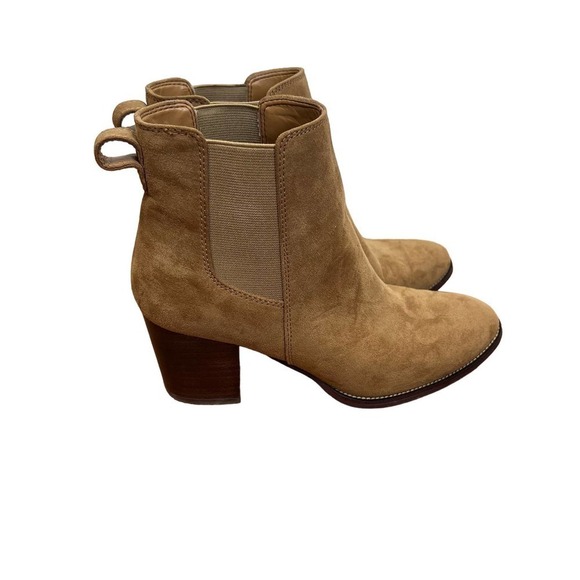 J. Crew Rory microsuede heeled boots - Picture 1 of 8